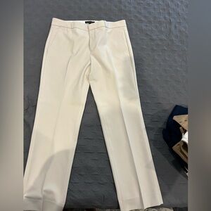 Banana Republic Cream Dress Pants Elegant Straight-Leg